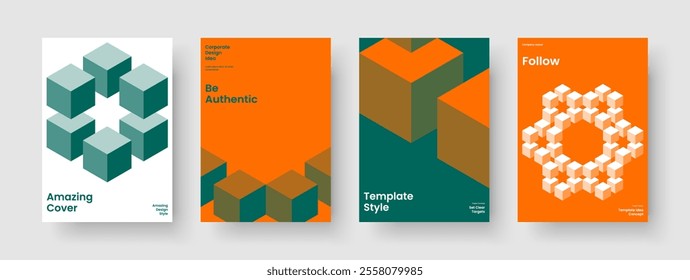 Isolated Book Cover Design. Modern Brochure Layout. Abstract Poster Template. Report. Background. Banner. Flyer. Business Presentation. Catalog. Journal. Magazine. Advertising. Handbill. Leaflet
