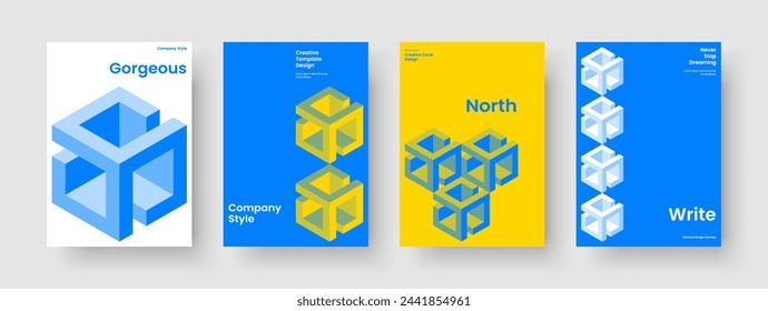 Isolated Book Cover Layout. Abstract Brochure Design. Creative Background Template. Report. Flyer. Banner. Poster. Business Presentation. Catalog. Pamphlet. Advertising. Magazine. Handbill