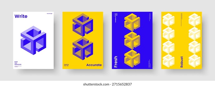 Diseño de portada de libro aislado. Diseño Abstractas de Presentación de Negocios. Plantilla de informe geométrico. Cartel. Folleto. Volante. Anuncio. Antecedentes. Identidad de marca. Boletín informativo. Cartera. Folleto. Cuaderno