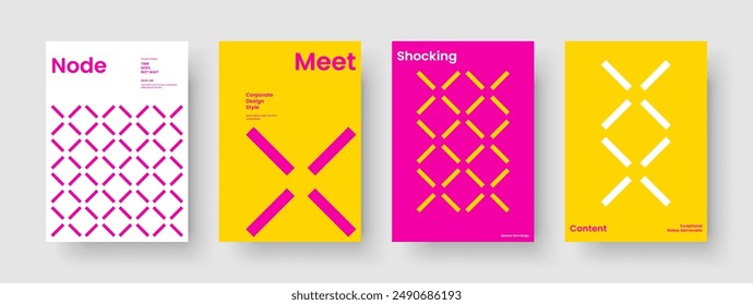 Isolated Book Cover Layout. Geometric Banner Design. Modern Brochure Template. Report. Background. Poster. Business Presentation. Flyer. Brand Identity. Journal. Magazine. Portfolio. Advertising