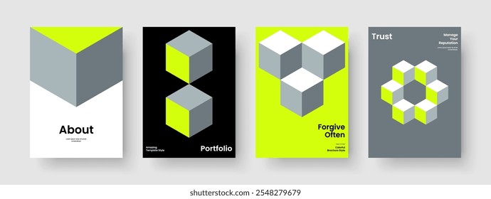 Isolated Book Cover Layout. Geometric Brochure Template. Creative Poster Design. Background. Banner. Business Presentation. Report. Flyer. Magazine. Leaflet. Portfolio. Catalog. Brand Identity