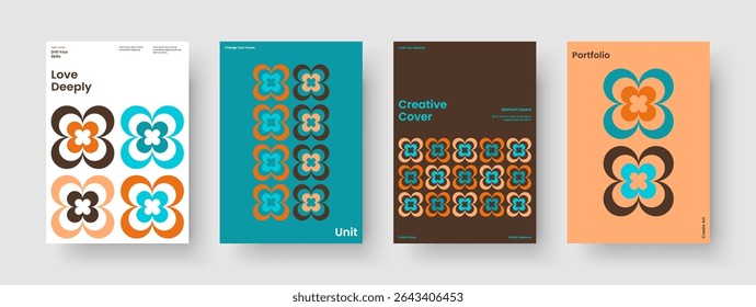 Isolated Book Cover Layout. Geometric Flyer Template. Modern Business Presentation Design. Background. Banner. Brochure. Poster. Report. Pamphlet. Leaflet. Newsletter. Journal. Magazine