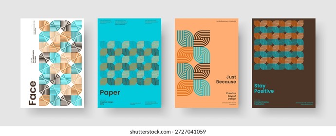 Layout Isolado De Capa De Livro. Design de relatório geométrico. Modelo de Faixa Criativa. Brochura. Cartaz. Apresentação de negócios. Panfleto. Histórico. Folheto informativo. Diário. Revista. Identidade da marca. Conhecimento Manual