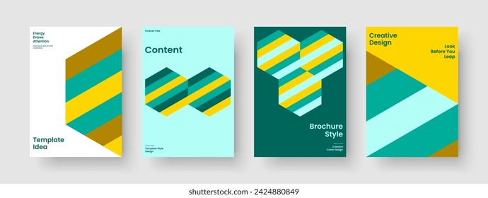 Isolated Book Cover Layout. Modern Business Presentation Template. Geometric Background Design. Brochure. Banner. Poster. Report. Flyer. Notebook. Pamphlet. Leaflet. Catalog. Brand Identity