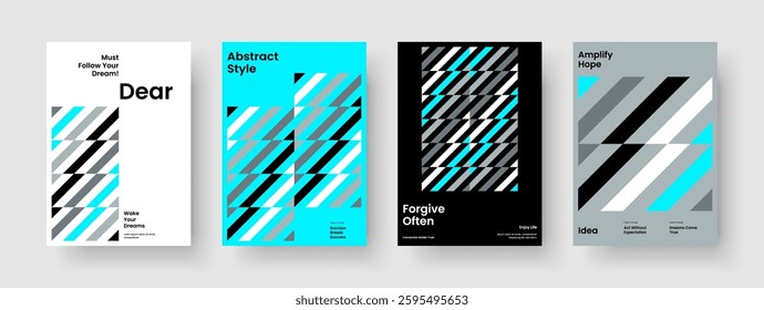 Isolated Book Cover Layout. Modern Brochure Design. Geometric Flyer Template. Background. Banner. Business Presentation. Report. Poster. Handbill. Pamphlet. Advertising. Leaflet. Notebook. Catalog