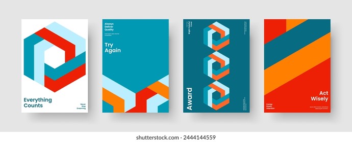 Isolated Book Cover Template. Geometric Business Presentation Layout. Creative Poster Design. Banner. Report. Flyer. Brochure. Background. Advertising. Notebook. Catalog. Pamphlet. Portfolio