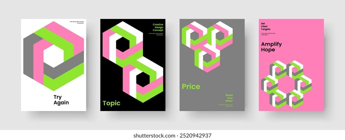 Modelo de Capa de Livro Isolado. Design de banner geométrico. Layout de Panfleto Moderno. Cartaz. Histórico. Relatório. Brochura. Apresentação de negócios. Catálogo. Folheto informativo. Identidade da marca. Panfleto. Boletim Informativo