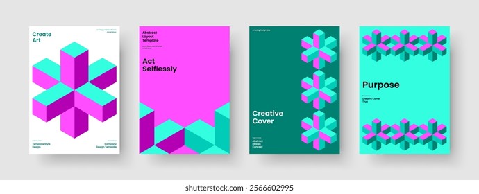 Isolated Book Cover Template. Modern Banner Design. Geometric Business Presentation Layout. Poster. Background. Report. Brochure. Flyer. Advertising. Notebook. Portfolio. Handbill. Journal