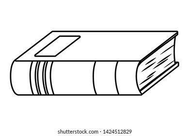 Isolated book design vector 