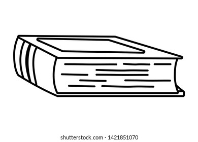 Isolated book design vector illustration