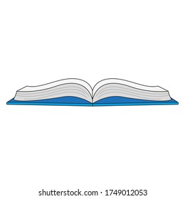 Isolated book icon. Study tool - Vector illustration