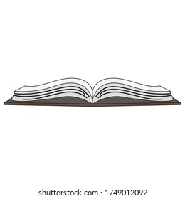 Isolated book icon. Study tool - Vector illustration