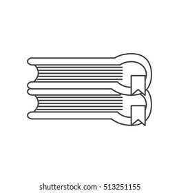 Isolated book object design