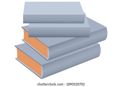 isolated book on white background vector design