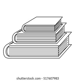Isolated book of School concept design
