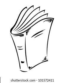 Isolated book - vector illustration