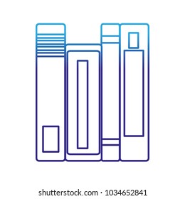 Isolated books design