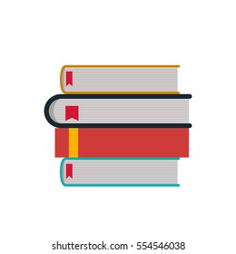 Isolated books design
