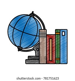 Isolated books design