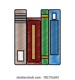 Isolated books design