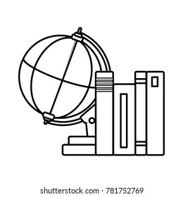 Isolated books design