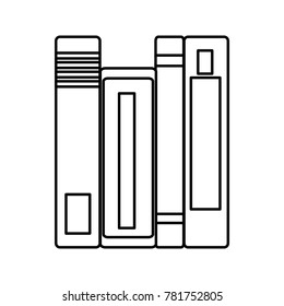 Isolated books design