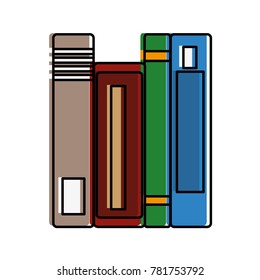 Isolated books design
