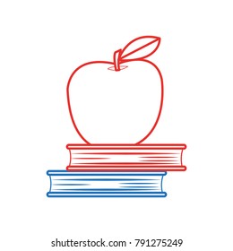 Isolated books design