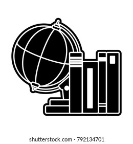 Isolated books design