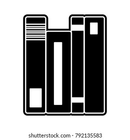 Isolated books design