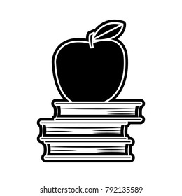 Isolated books design