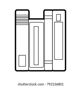 Isolated books design