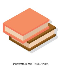 Libros aislados proporcionan ilustraciones vectoriales escolares