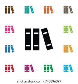Isolated Bookshelf Icon. Library Vector Element Can Be Used For Library, Bookshelf, Books Design Concept.