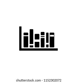Isolated Bookshelf vector. Premium quality graphic design icon. Simple icon for websites, web design, mobile app, info graphics on white background
