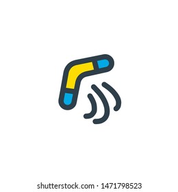 Isolated Boomerang Icon, Flat Vector Icon, Pictogram Illustration