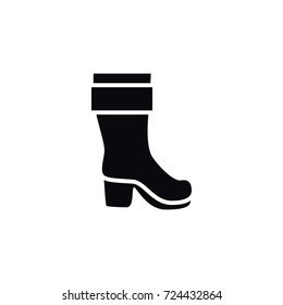 Isolated Boots Icon. Wellies Vector Element Can Be Used For Boots, Wellies, Footwear Design Concept.