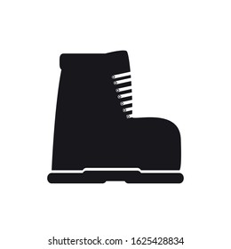Isolated boots image. Winter clothes icon - Vector