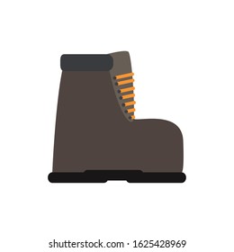 Isolated boots image. Winter clothes icon - Vector