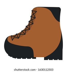 Isolated boots image. Winter clothes icon - Vector