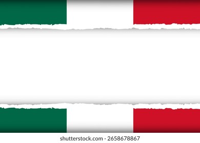 Bandera aislada de la frontera de México para el momento de la celebración. verde, blanco, rojo