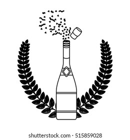 Isolated bottle of alcohol design