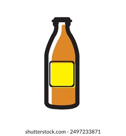 Isolated bottle beer icon Vector illustration