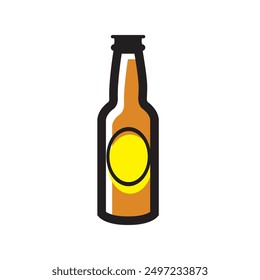 Isolated bottle beer icon Vector illustration