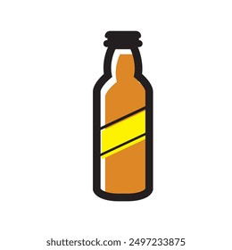 Isolated bottle beer icon Vector illustration