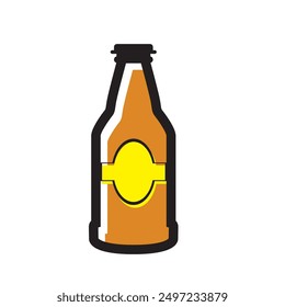 Isolated bottle beer icon Vector illustration