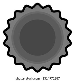 Isolated bottle cap icon. Vector illustration design