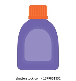 Isolated bottle cleaning products wash icon- Vector