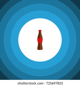Isolated Bottle Flat Icon. Juice Vector Element Can Be Used For Bottle, Drink, Juice Design Concept.