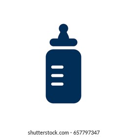 Isolated Bottle Icon Symbol On Clean Background. Vector Milk  Element In Trendy Style.